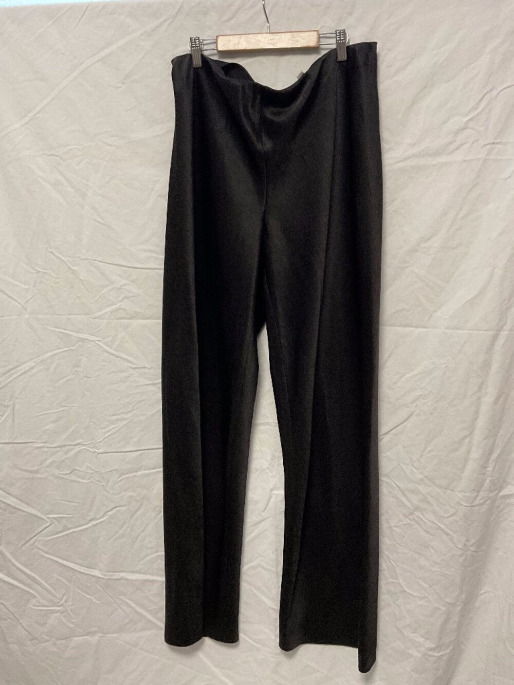 Vince Black Pull-On Wide Leg Trousers Size L